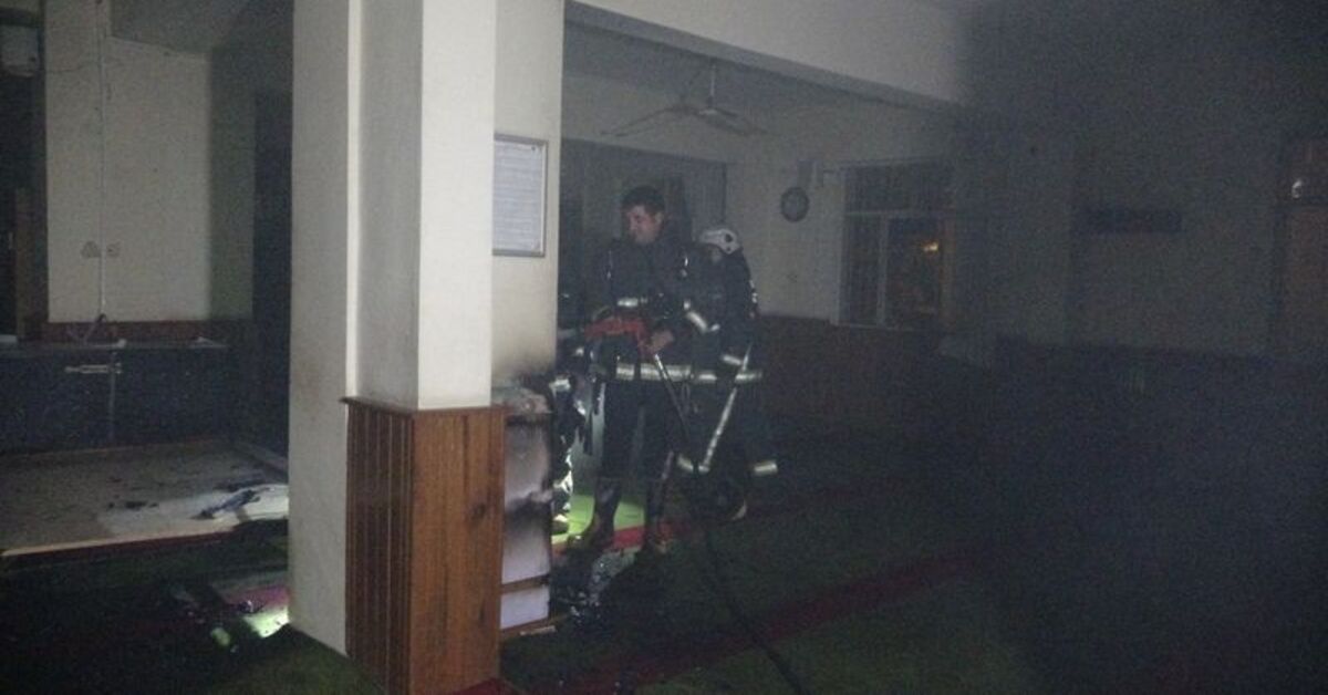 Antalya’da camide çıkan yangın hasara neden oldu
